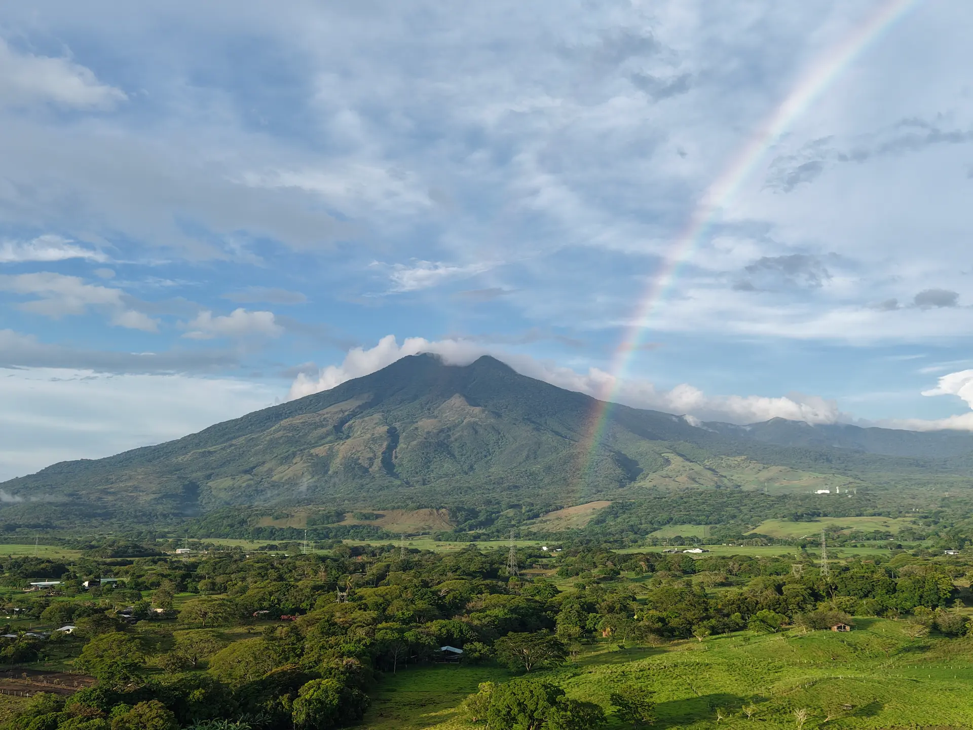 Paisaje volcánico y natural del norte de Costa Rica